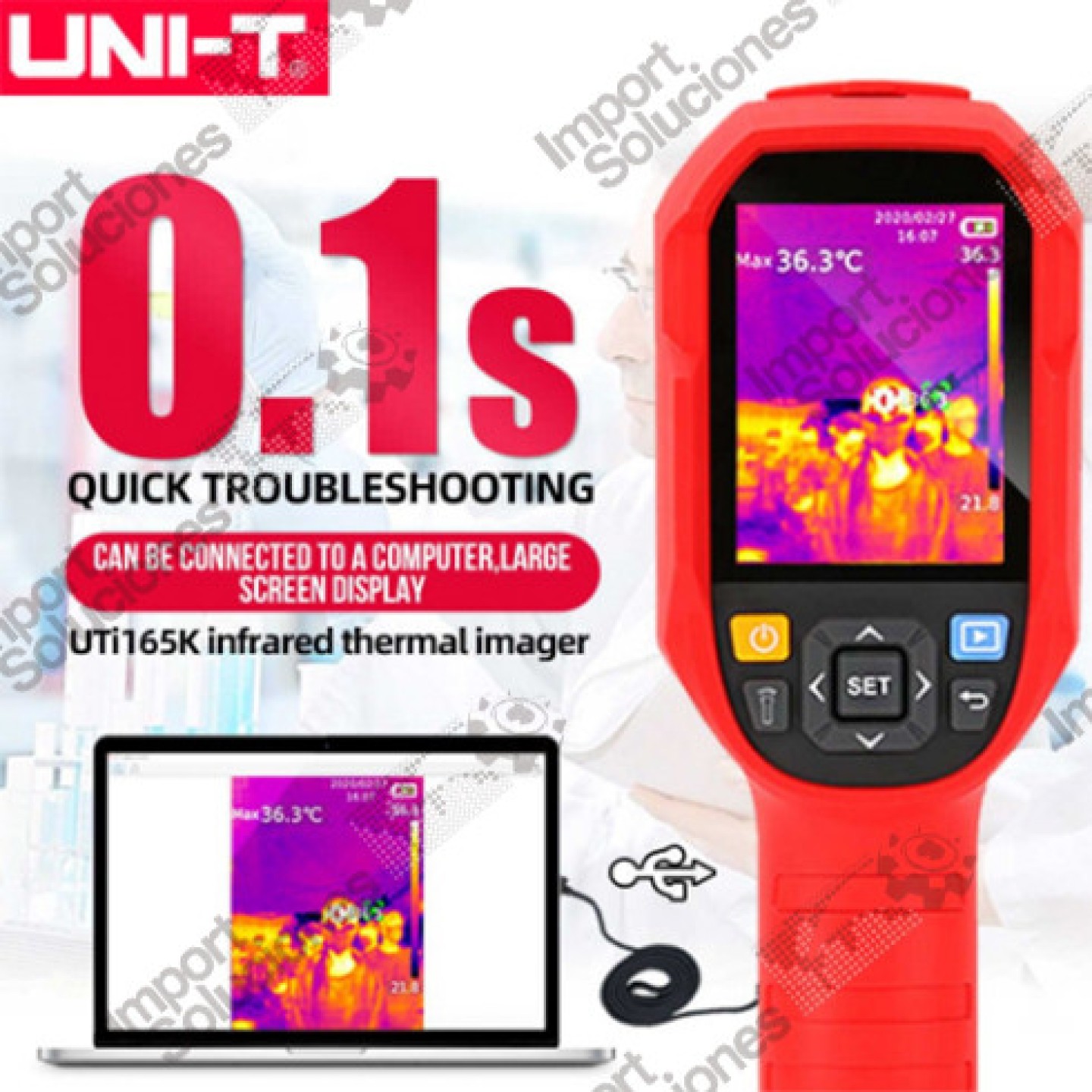 UNI-T CAMARA TERMOGRÁFICA 165K