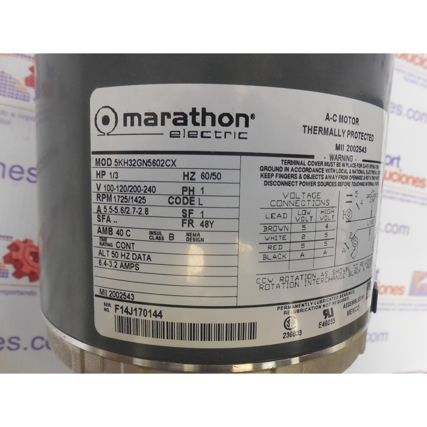 MARATHON 	213596	MOTORES Y SERVOMOTORES	MOTORS