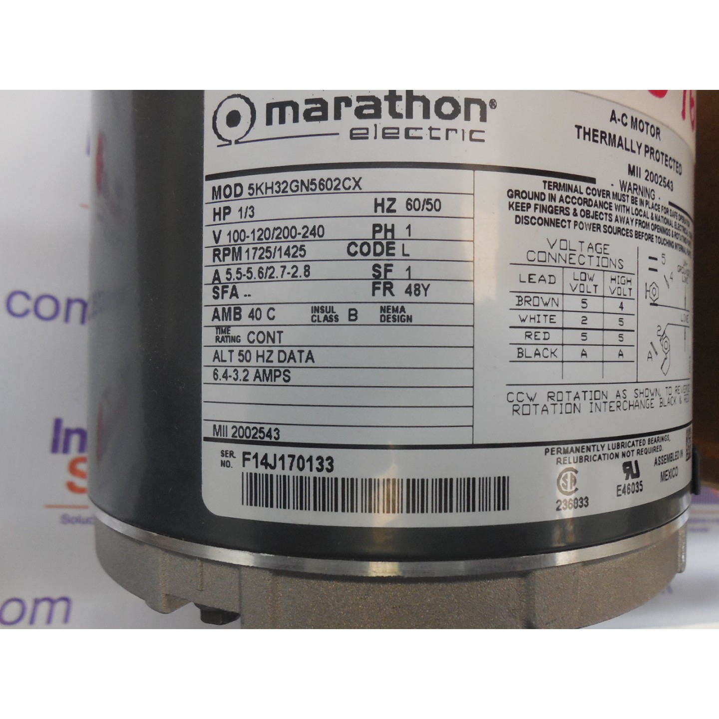 MARATHON 	213596	MOTORES Y SERVOMOTORES	MOTORS