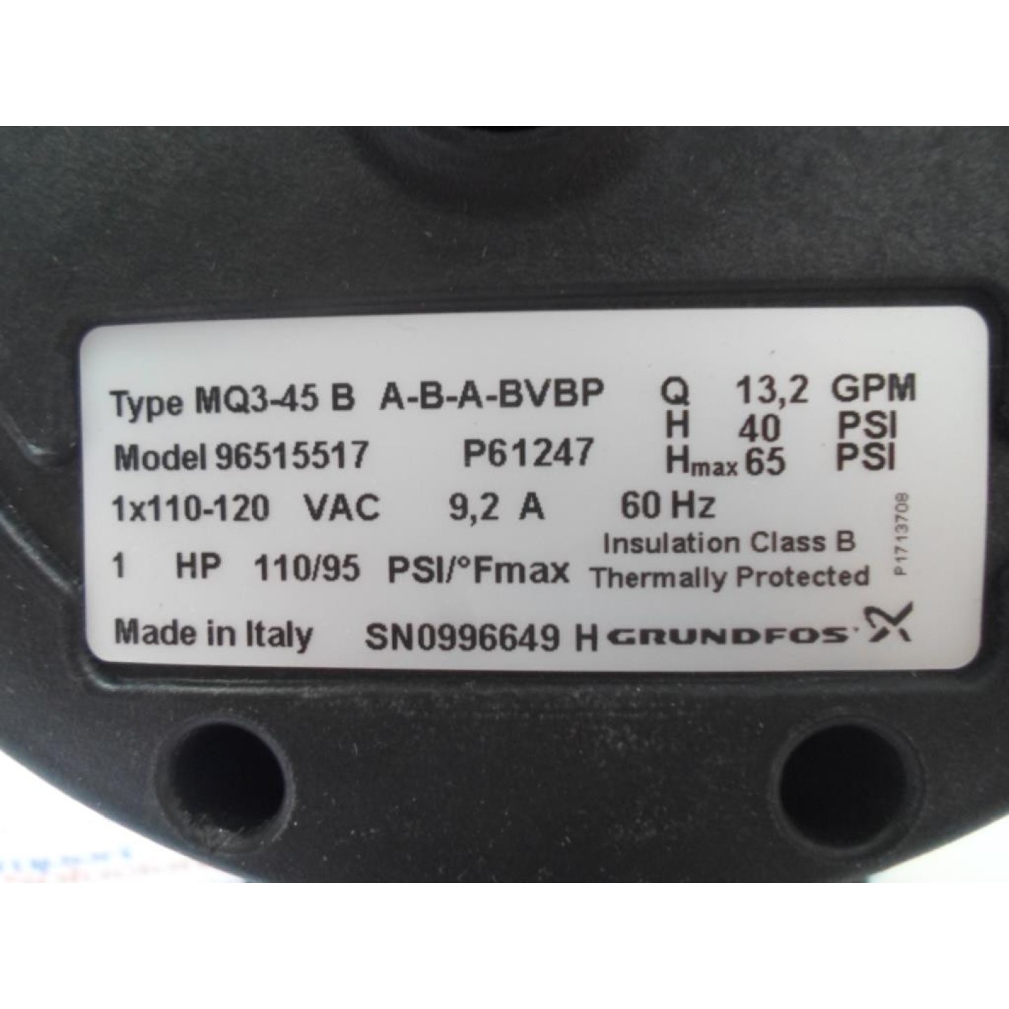 GRUNDFOS MQ3-45 BOMBAS