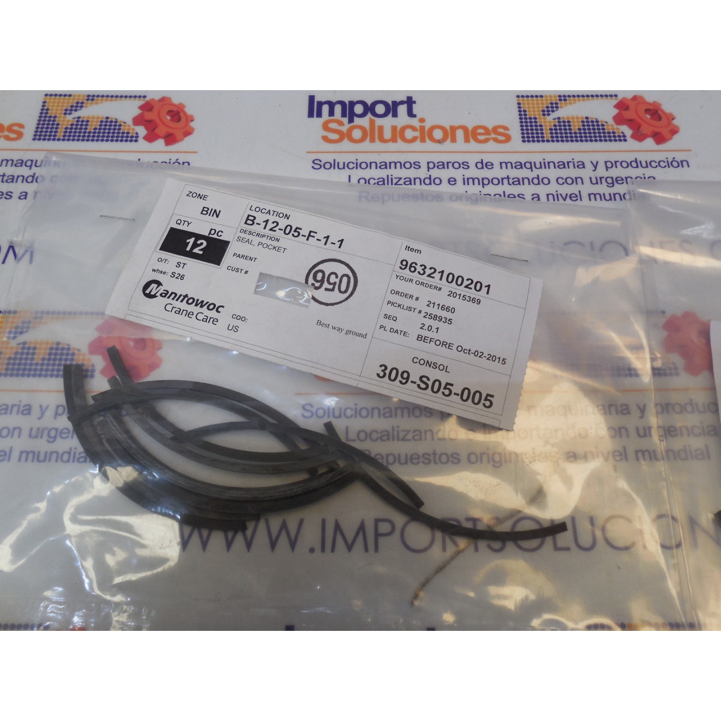MANITOWOC 9632100201 RESPUESTOS ACEROS Y HIERROS