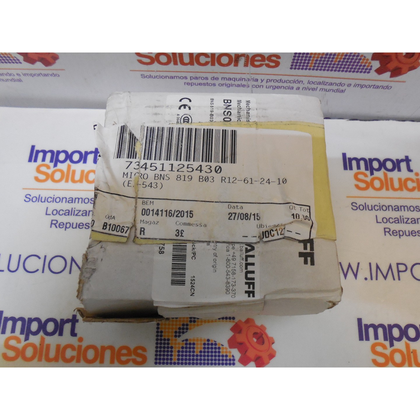 BALLUFF 73451125430 RESPUESTOS ACEROS Y HIERROS