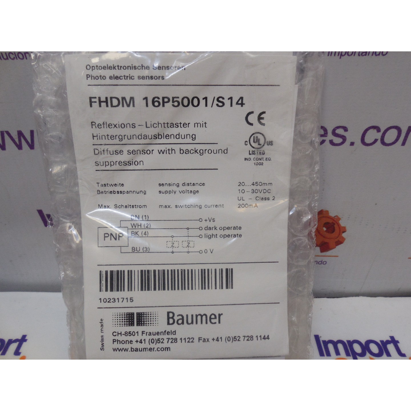 ENCODER BAUMER ELECTRIC REF. BHG05.24K20/K KOLBUS