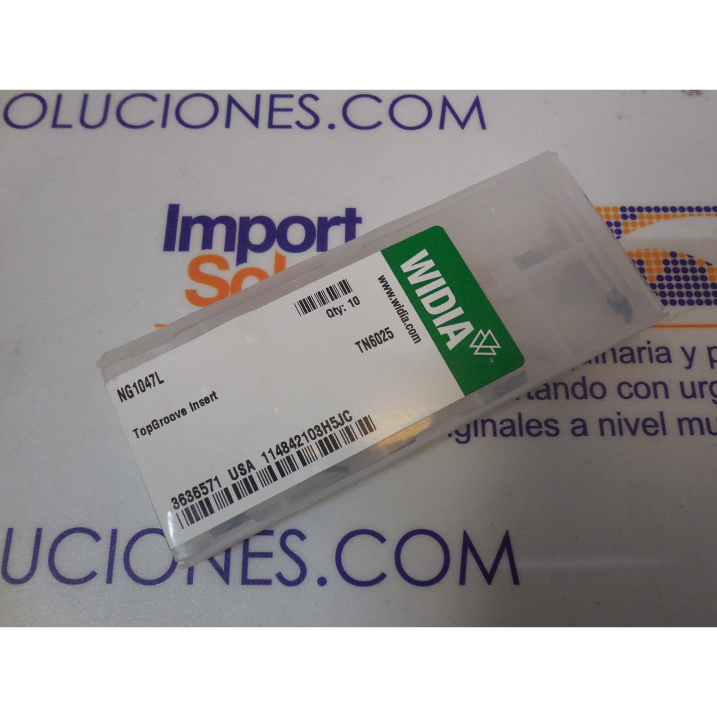 WIDIA NG1047L TN6025 INSERTOS