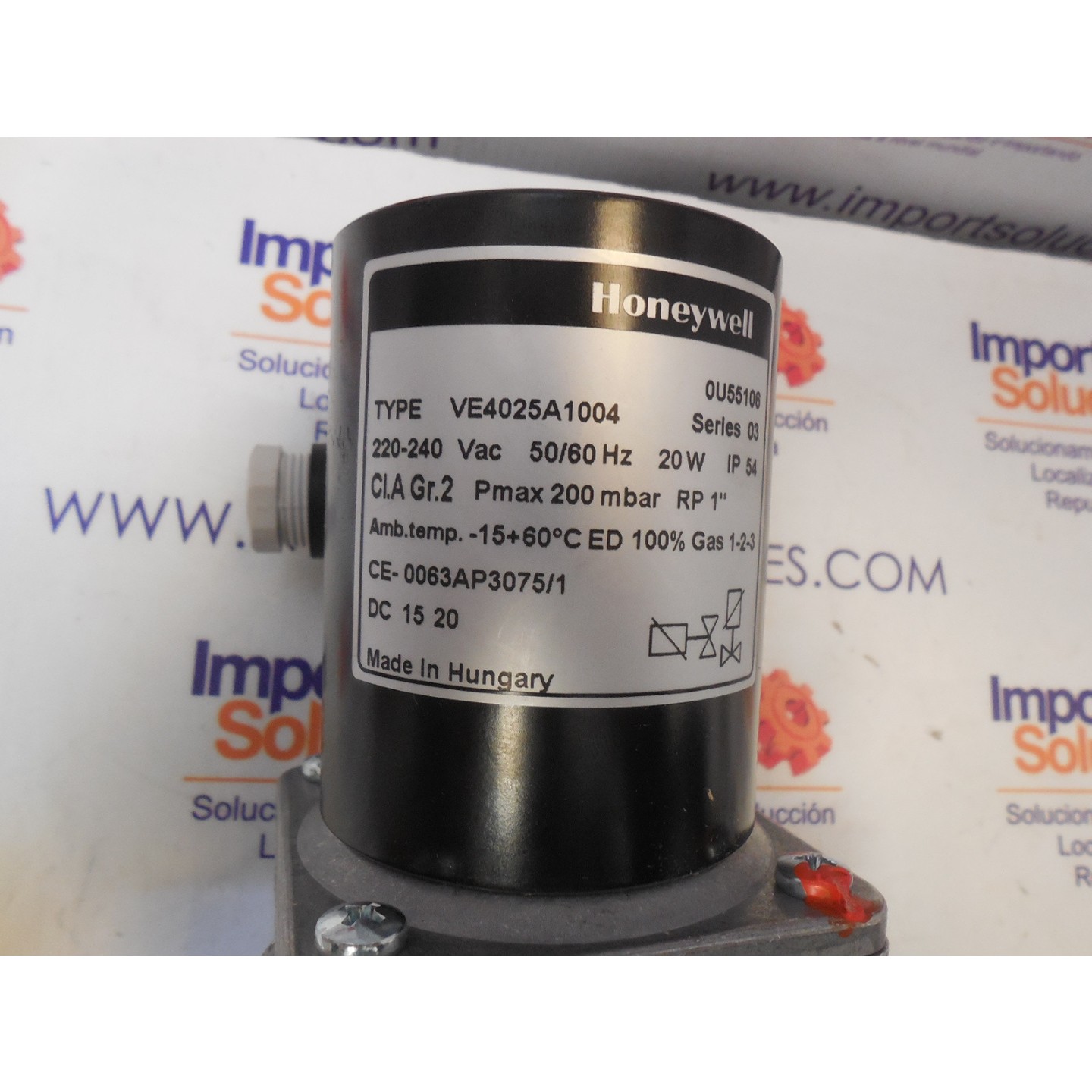 VALVULA DE GAS UNIVERSAL HONEYWELL