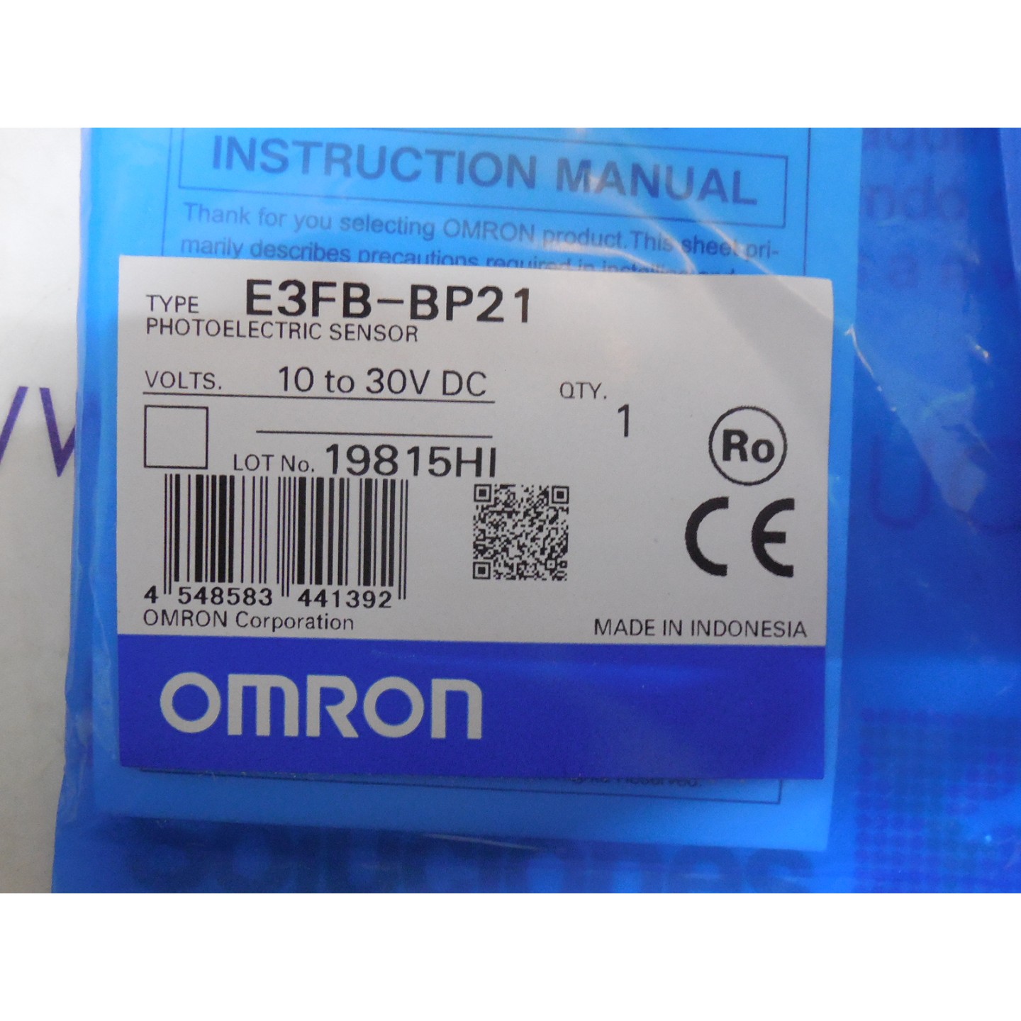 OMRON E3FB-BP21 SENSORES