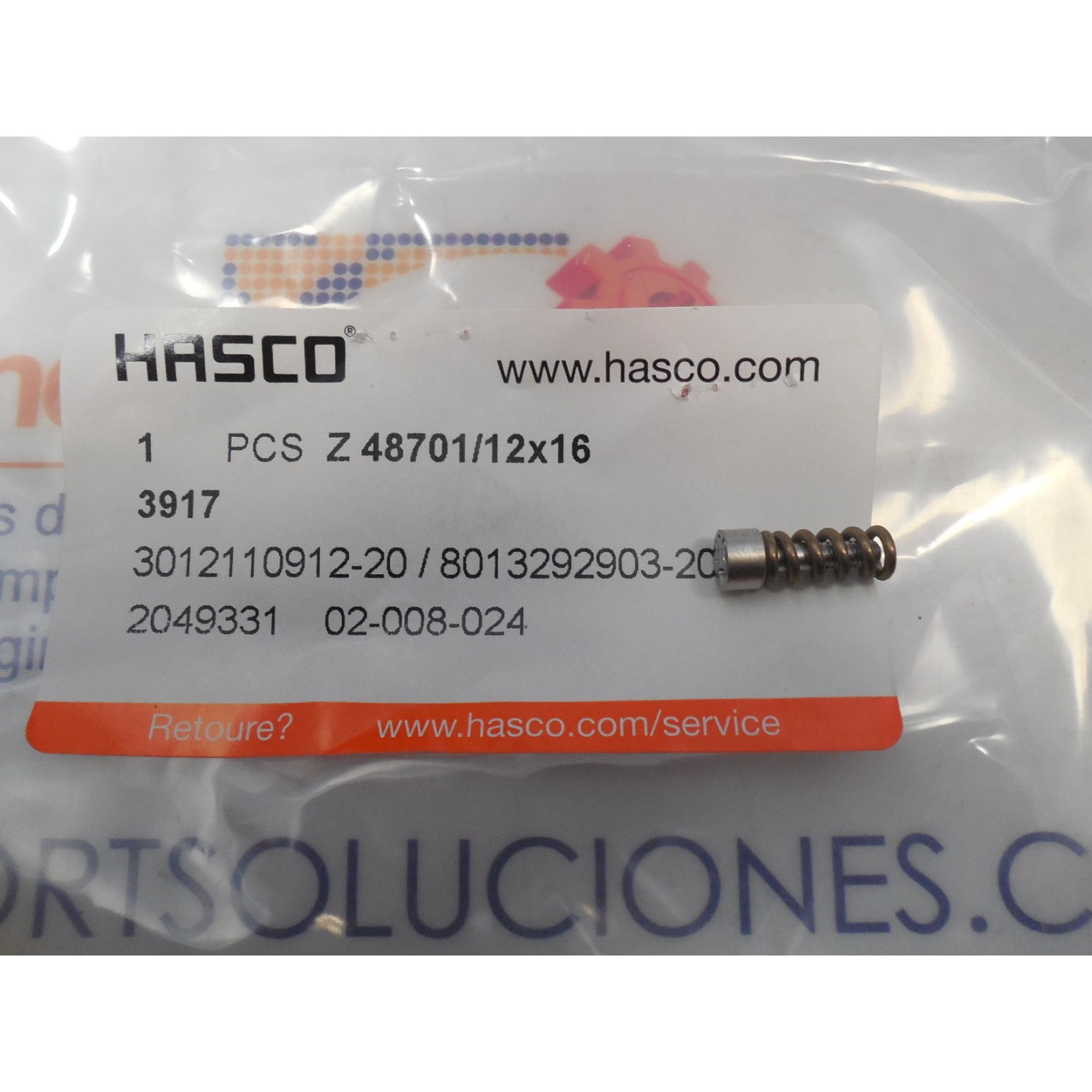 FECHADOR HASCO Z48701/12X2016