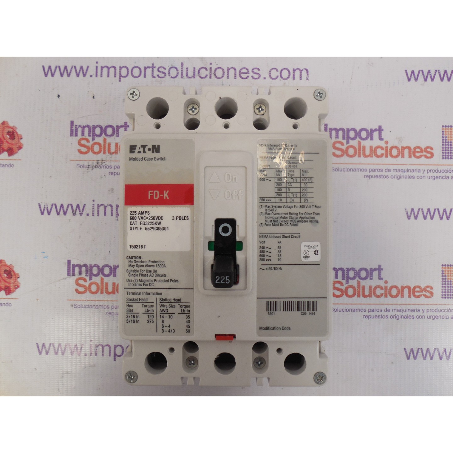 EATON FDB3200KW IND. PETROLEO Y GAS