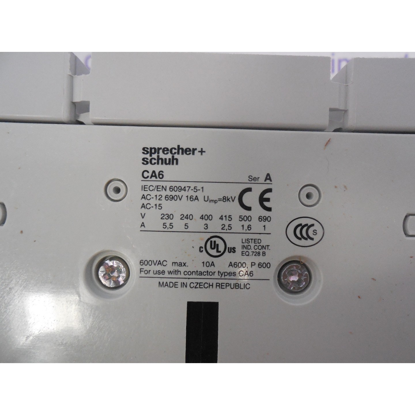 SPRECHER-SCHUH CA6-180-11-480 IND. PETROLEO Y GAS