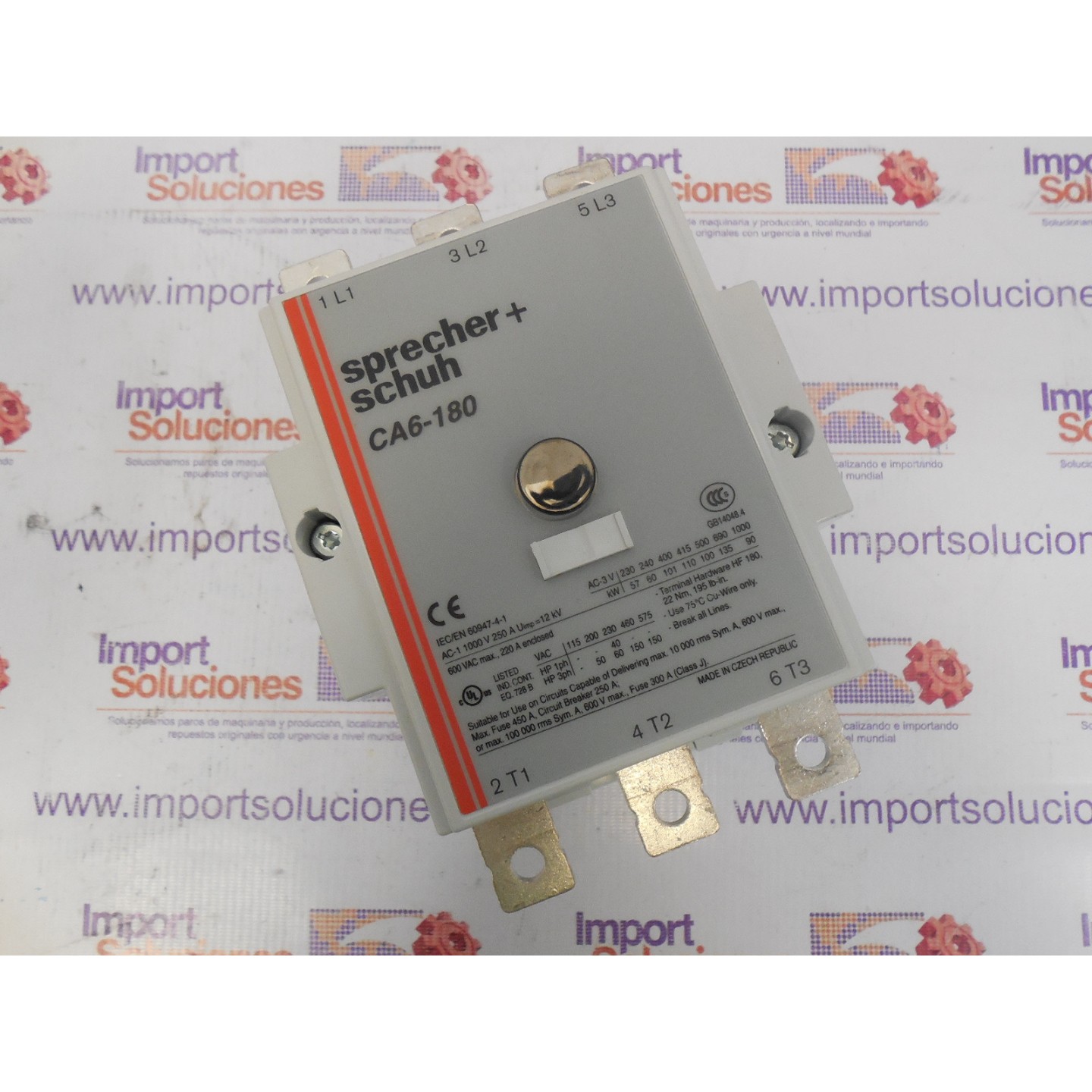 SPRECHER-SCHUH NON REVERSING THREE POLE CONTACTOR