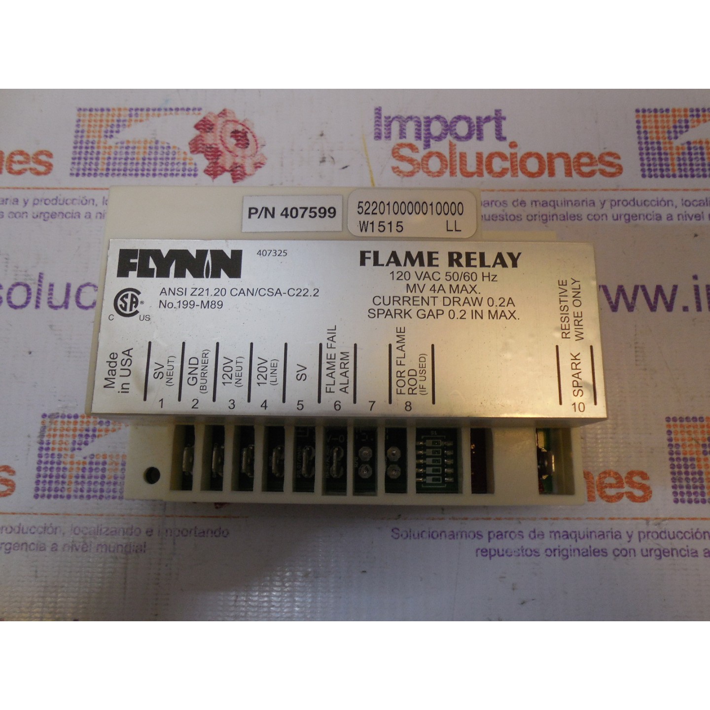 FLYNN BURNER-RELAY