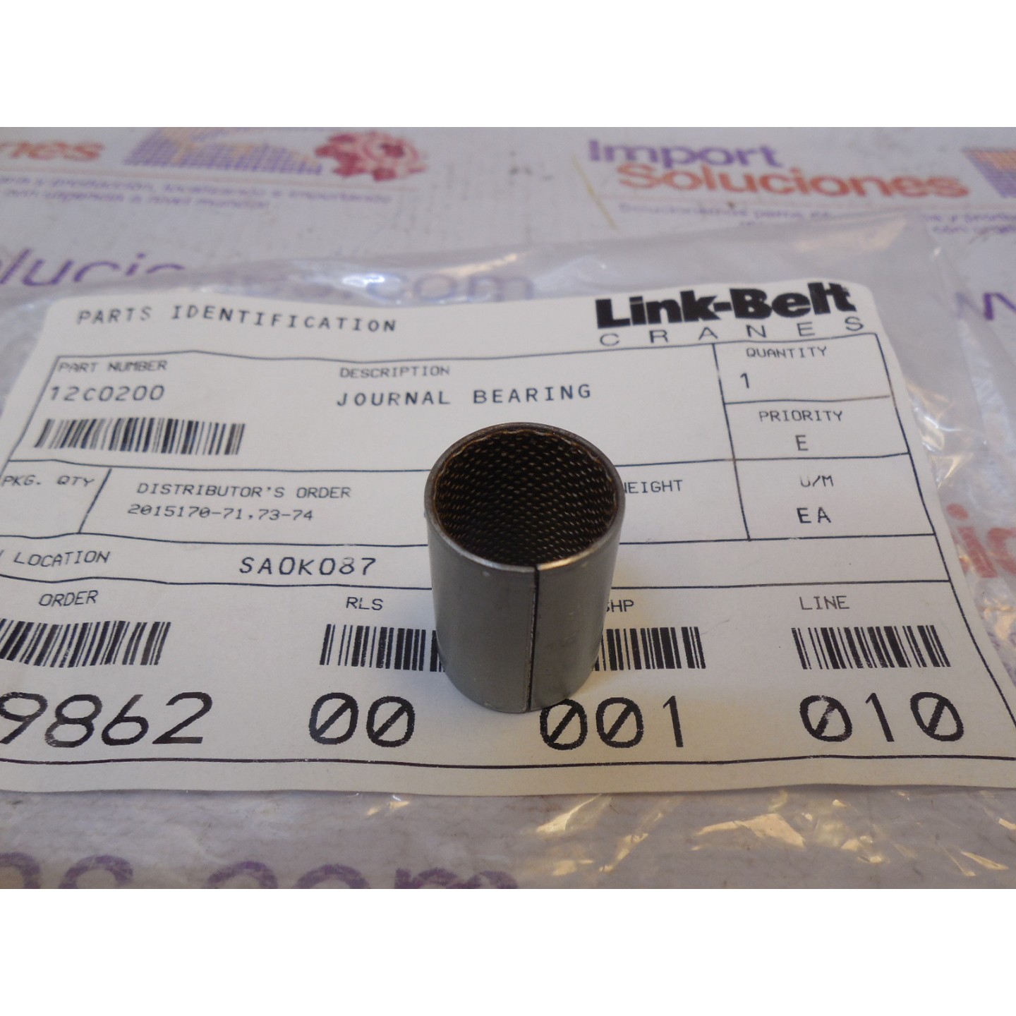 LINK-BELT 12C0200 IND. TRANSPORTE CARGA