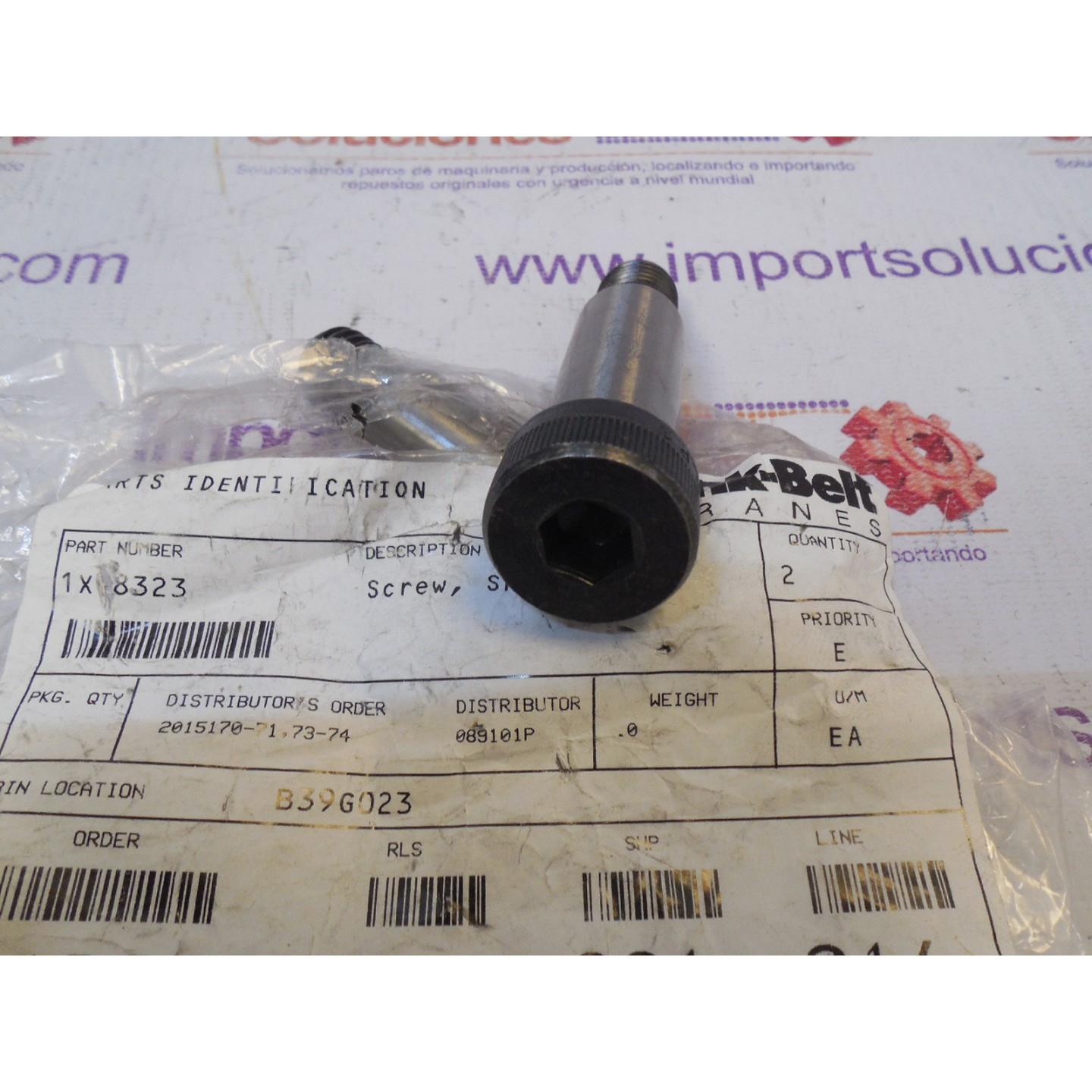 LINK BELT 1X8323 IND. TRANSPORTE CARGA