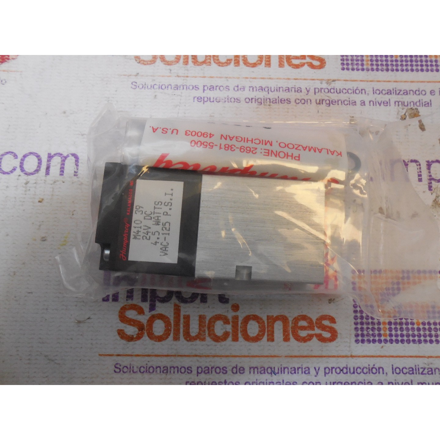 HUMPHREY M410-39-24VDC ELECTROVALVULAS