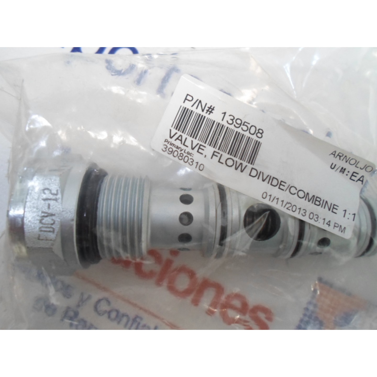 SUN HYDRAULICS	139508	VALVULAS	Valves