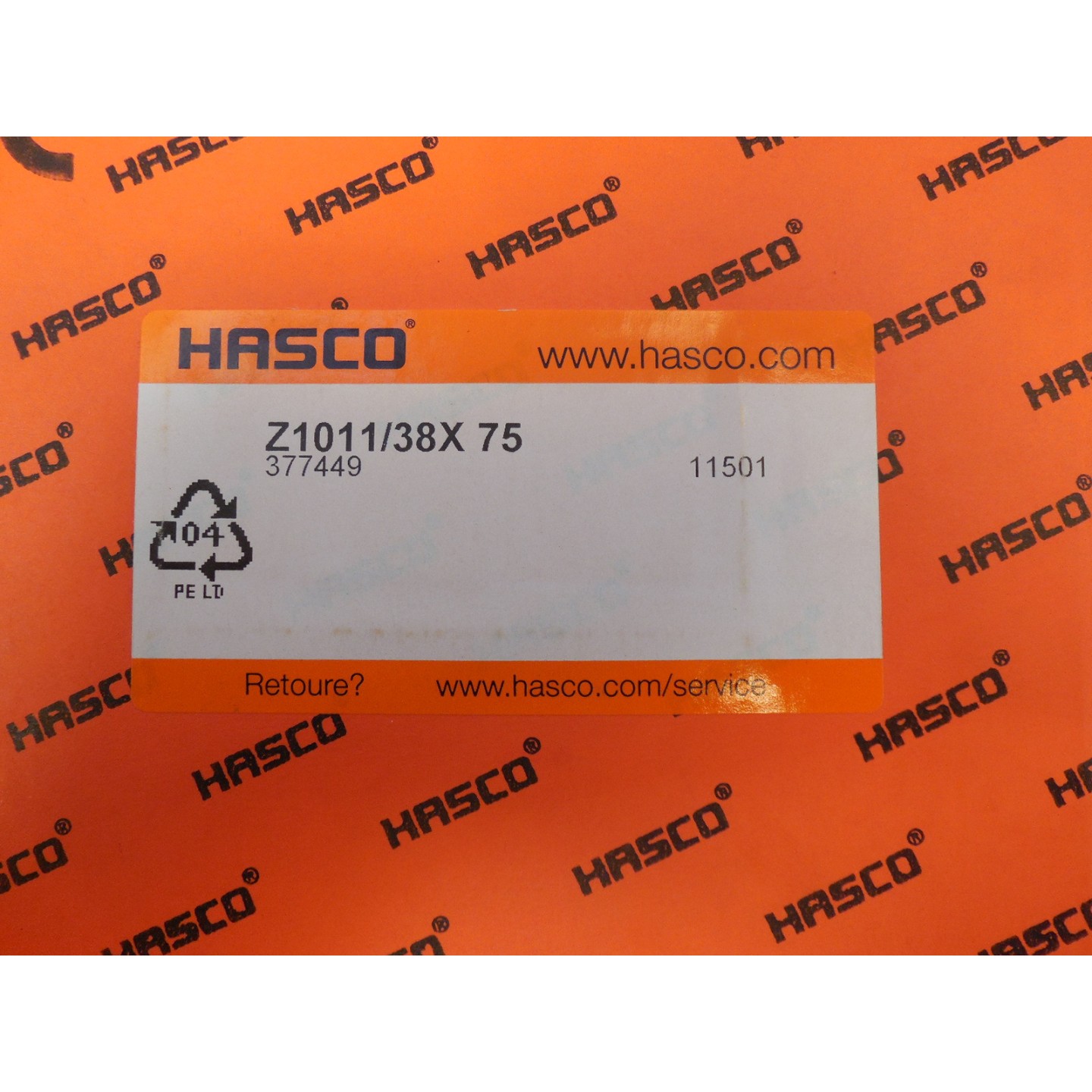 RESISTENCIA HASCO Z1011 38X75/55/L2 N 230V 400W