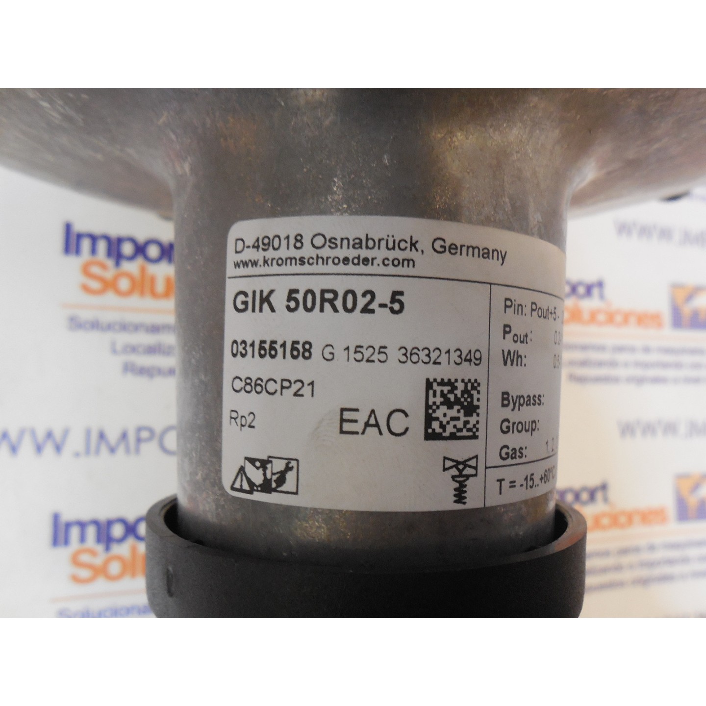 REGULADOR AIRE/GAS GIK50R02-5 N/P 03155158