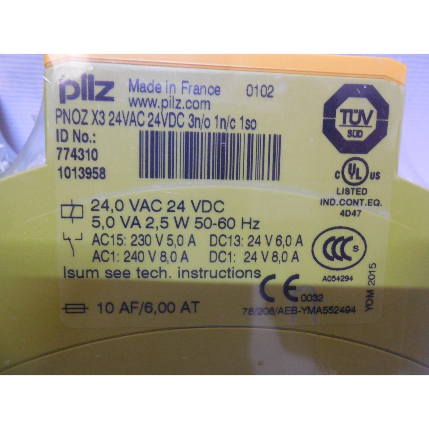 PILZ PNOZ X3 RELES