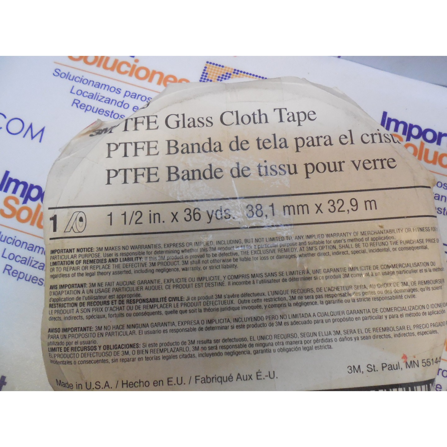 CINTA DE TEFLON/ AUTOADHESIVA / 3M / 2¨ IN