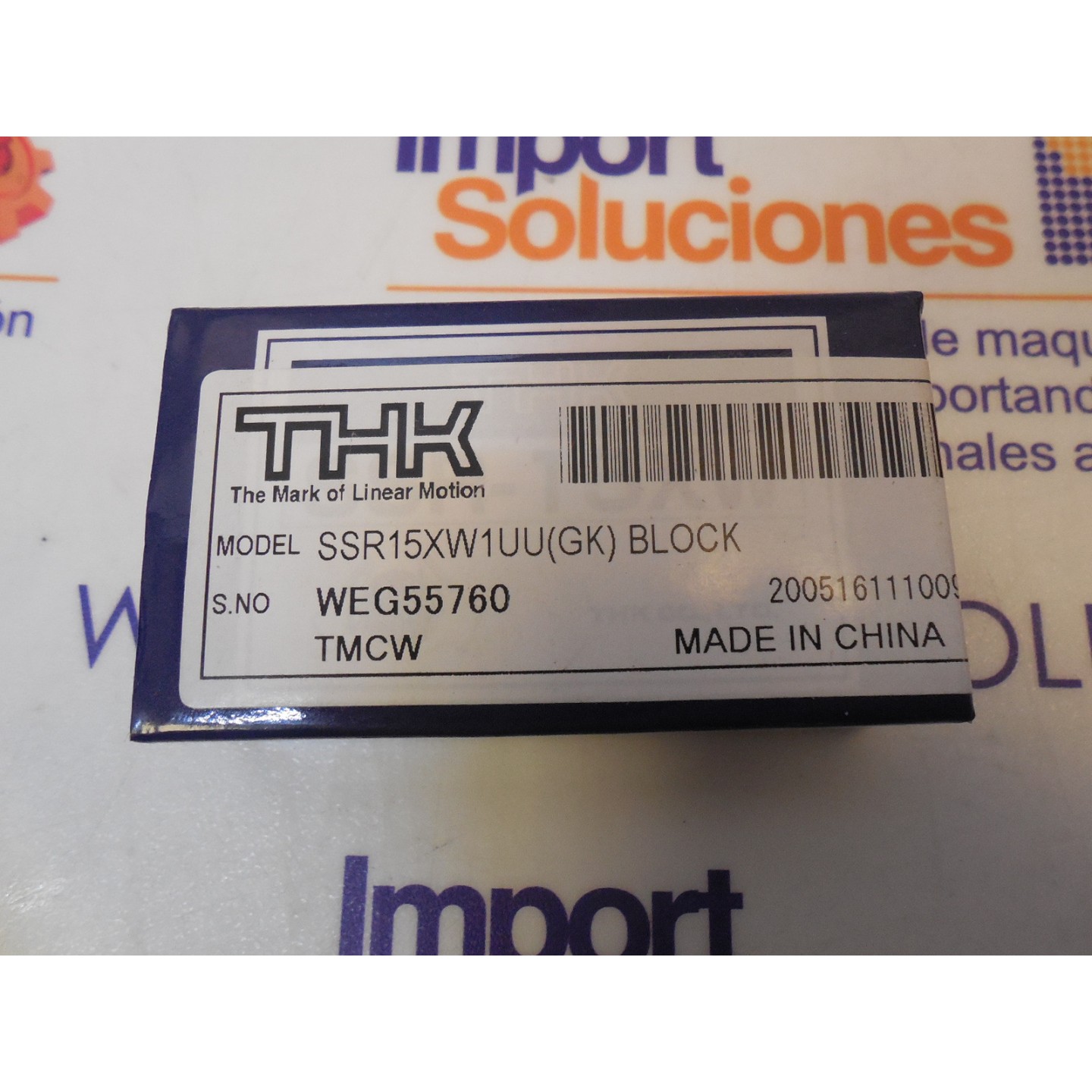 SSR15XW BLOQUE LINEAL THK (REMPLAZA-SSR15W1KKM)