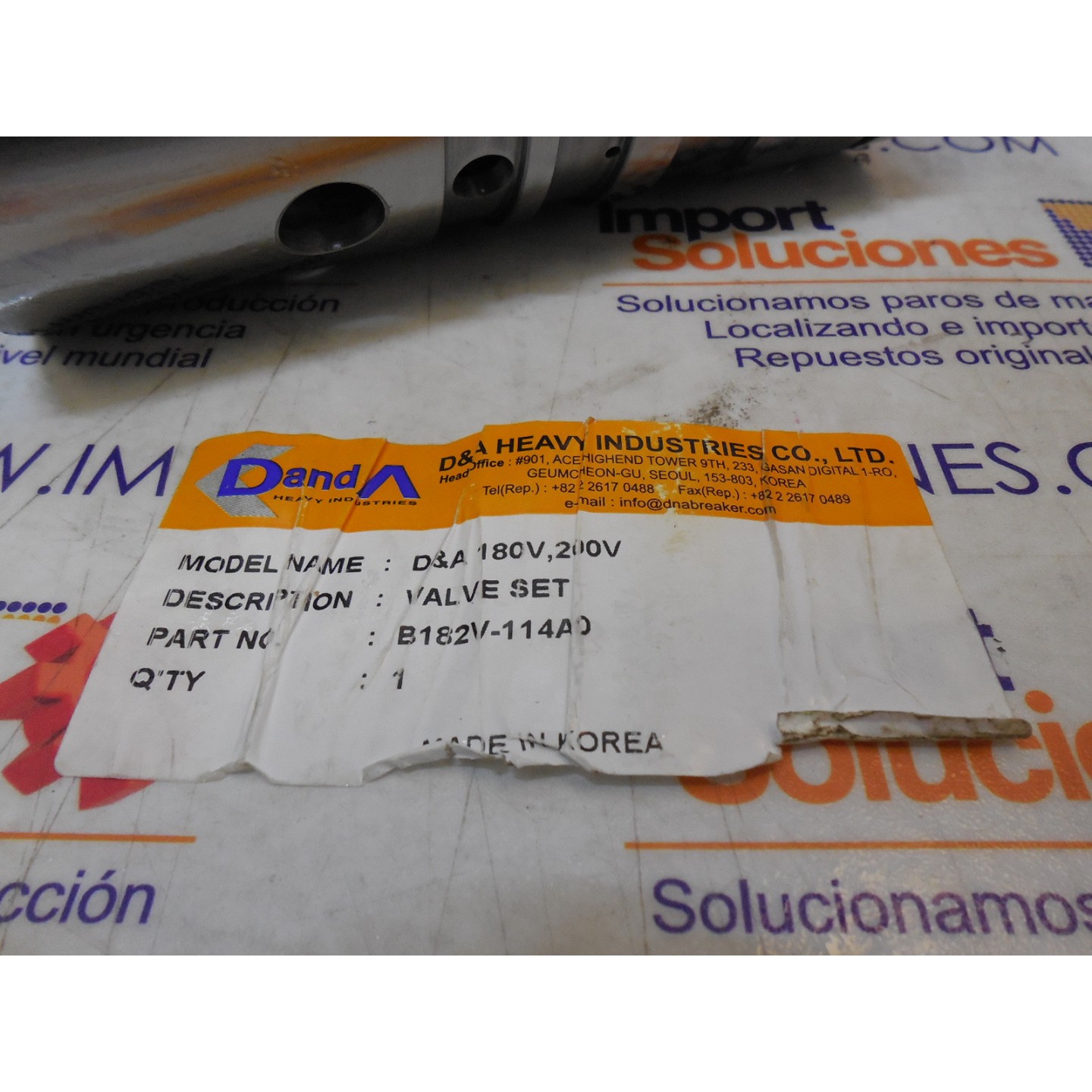 D&A B182V-114A0 IND. CONSTRUCCIÓN