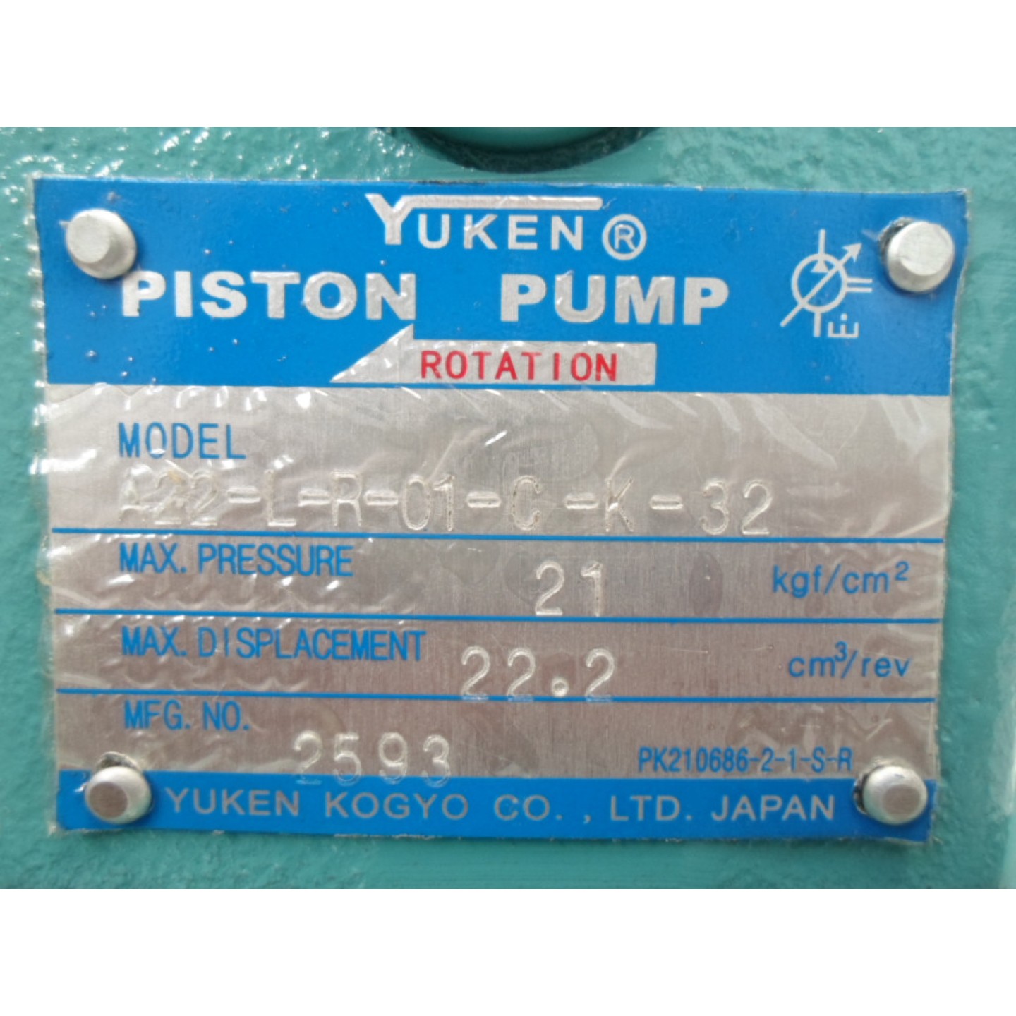 BOMBA DE PISTÓN YUKEN