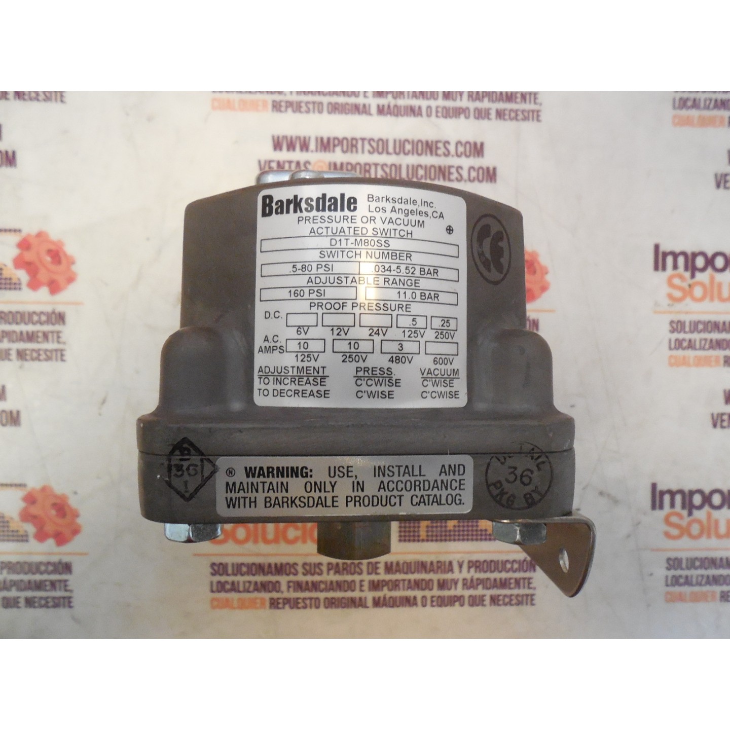 BARKSDALE D1T-M80SS INTERRUPTORES