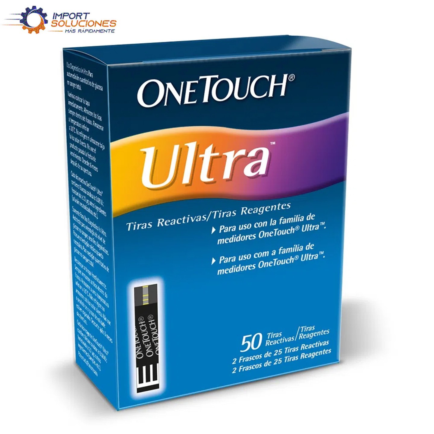 TIRAS REACTIVAS ONETOUCH ULTRA x 50 UND