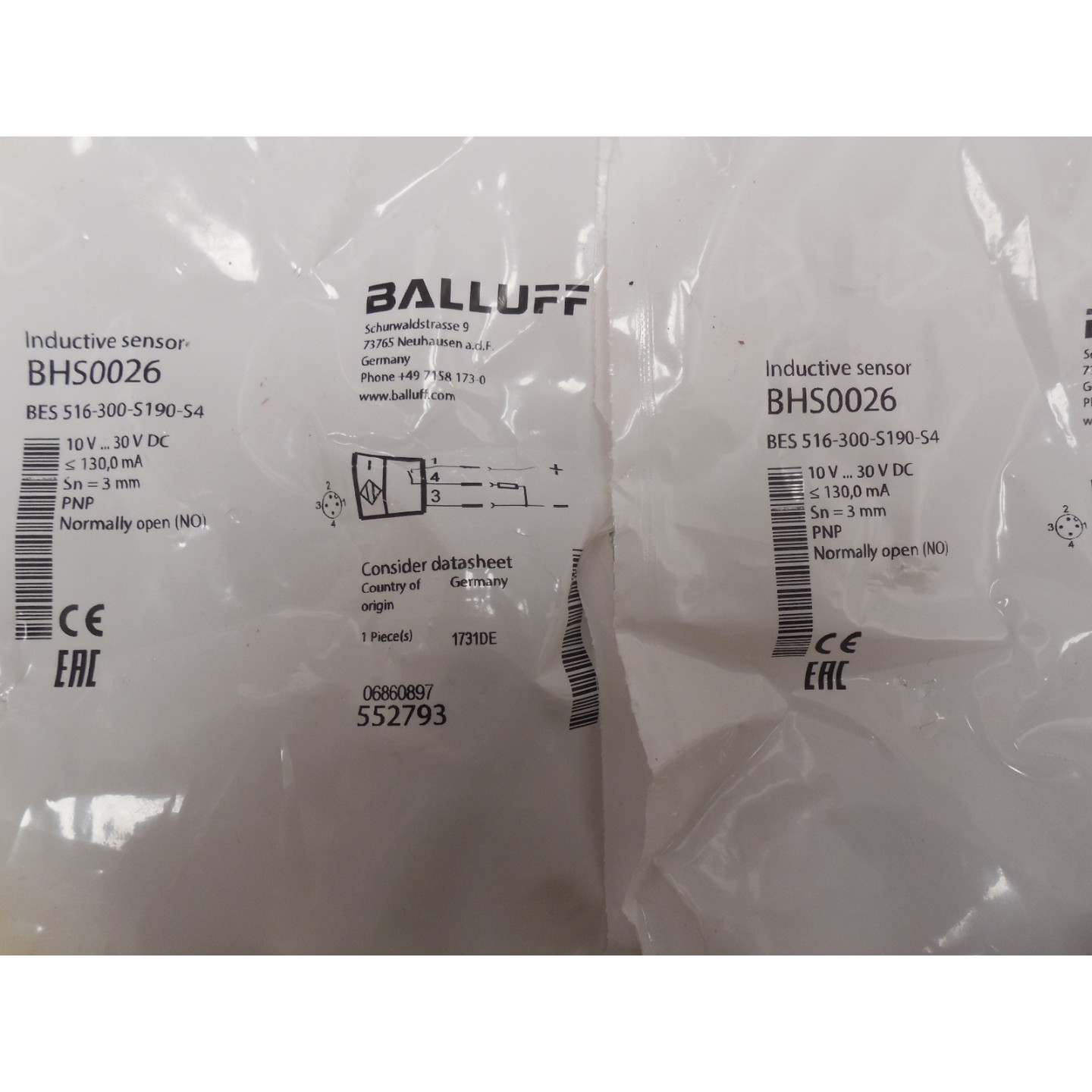 SENSOR INDUCTIVO BALLUFF