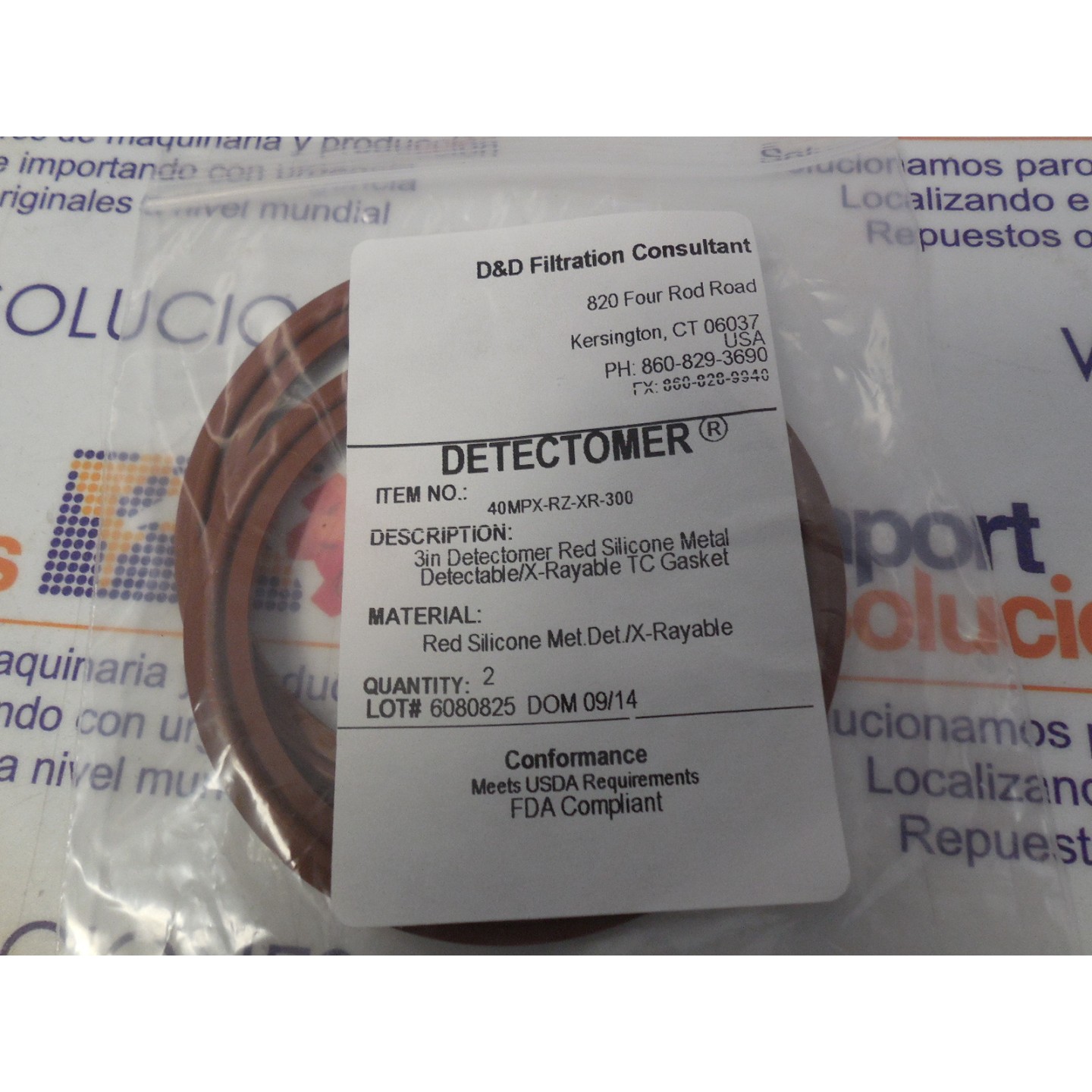 EMPAQUE RUBBERFAB SILICONE GSKT 3.0´ TRICLAMP