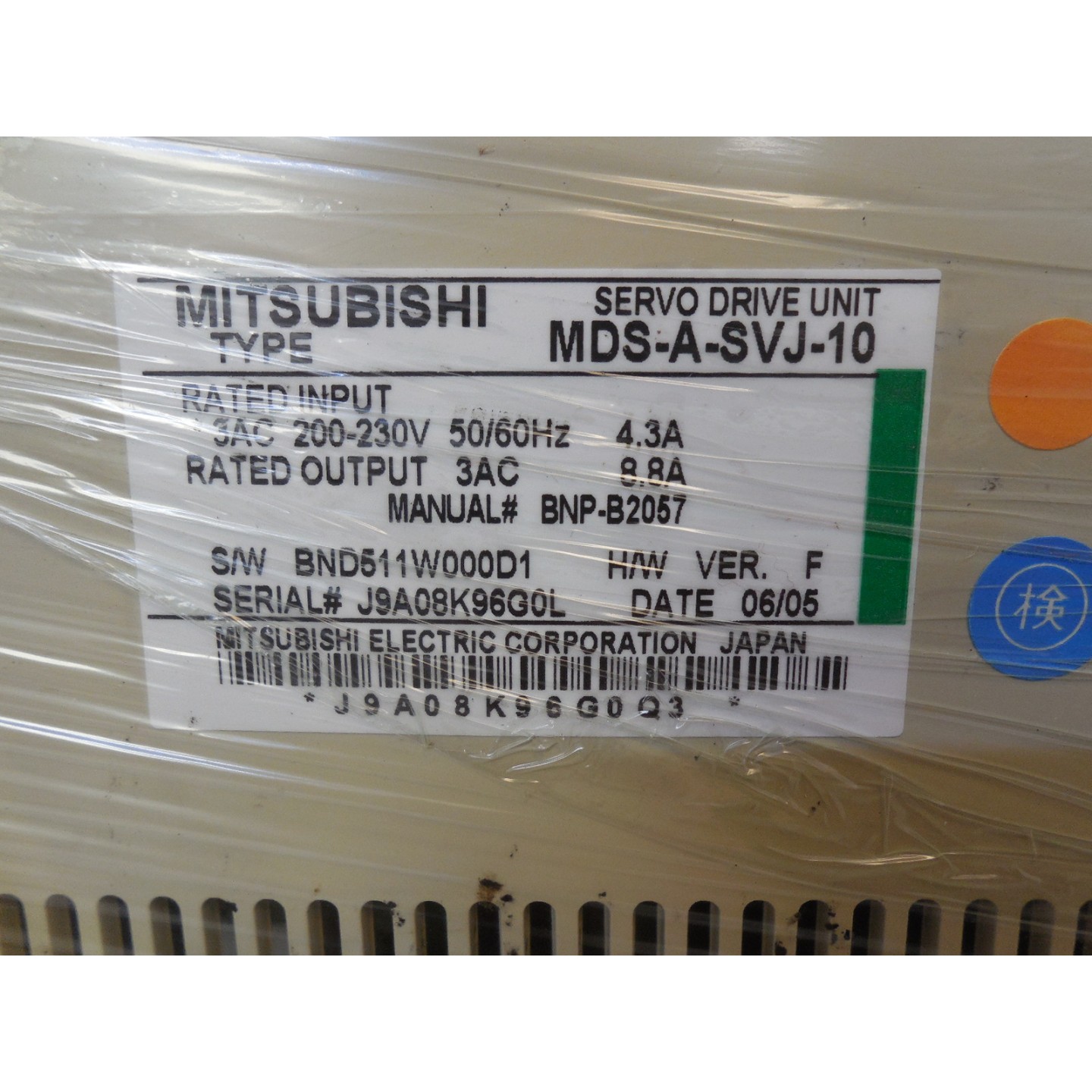 MITSUBOSHI  MDS-A-SVJ-10 DRIVES