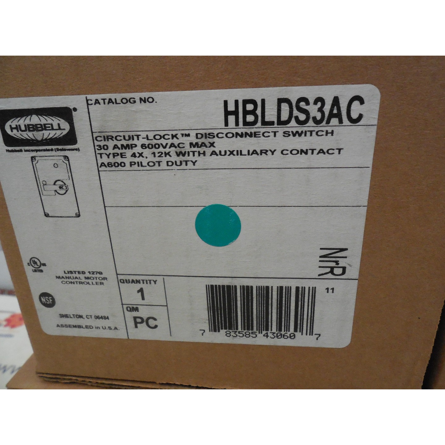 HUBELL HBLDS3AC INTERRUPTORES