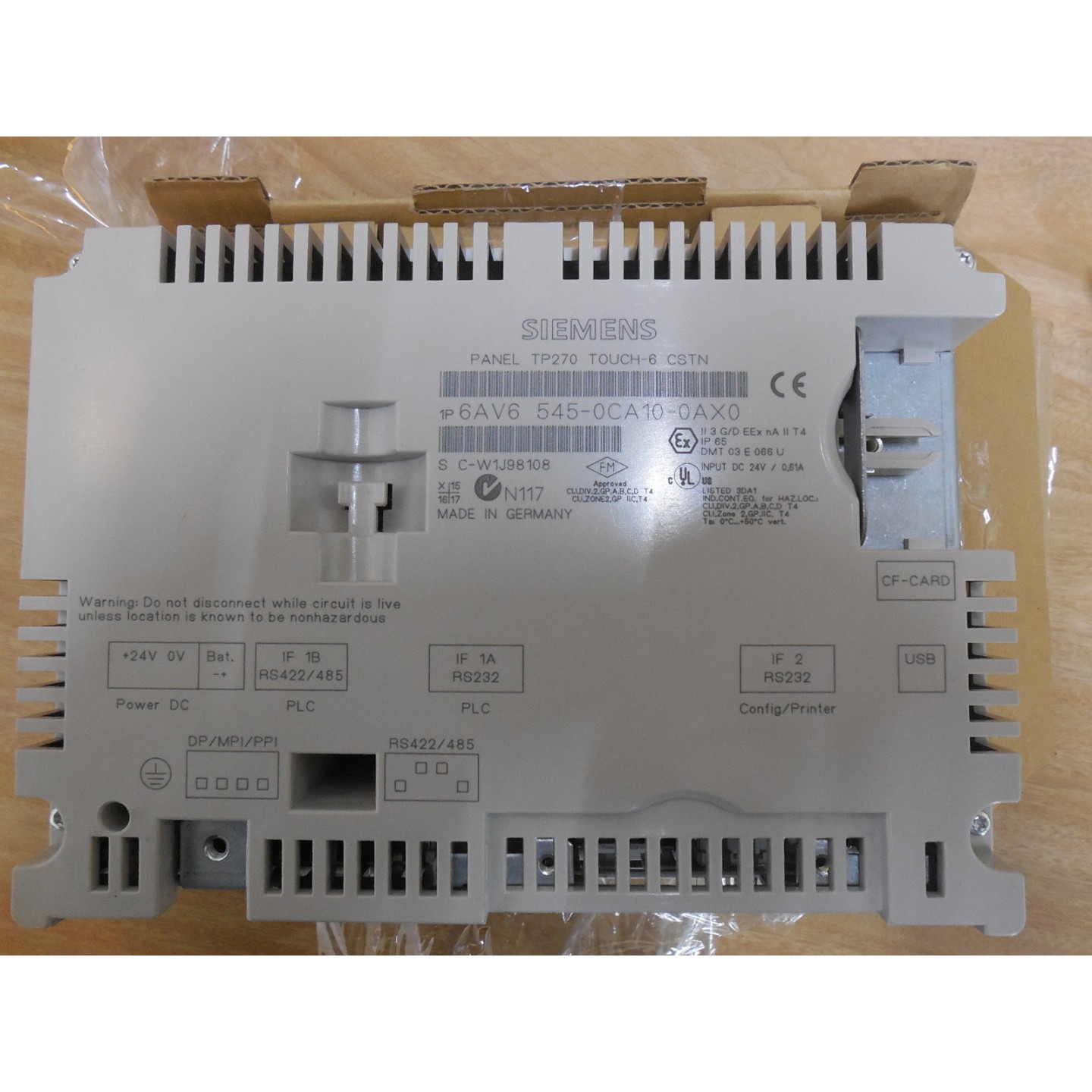 SIEMENS 6AV6 545-0CA10-0AX0 PANTALLA