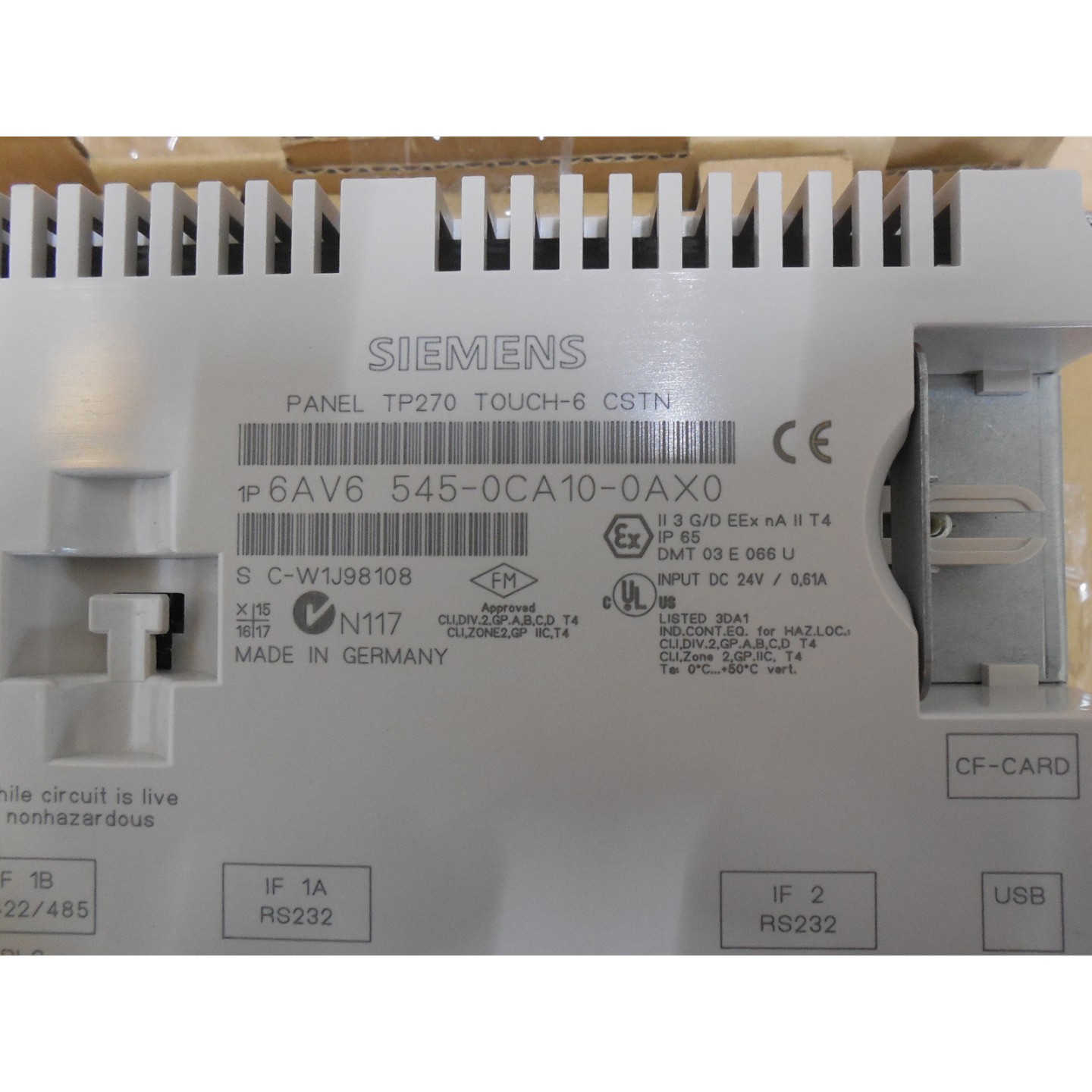 SIEMENS 6AV6 545-0CA10-0AX0 PANTALLA