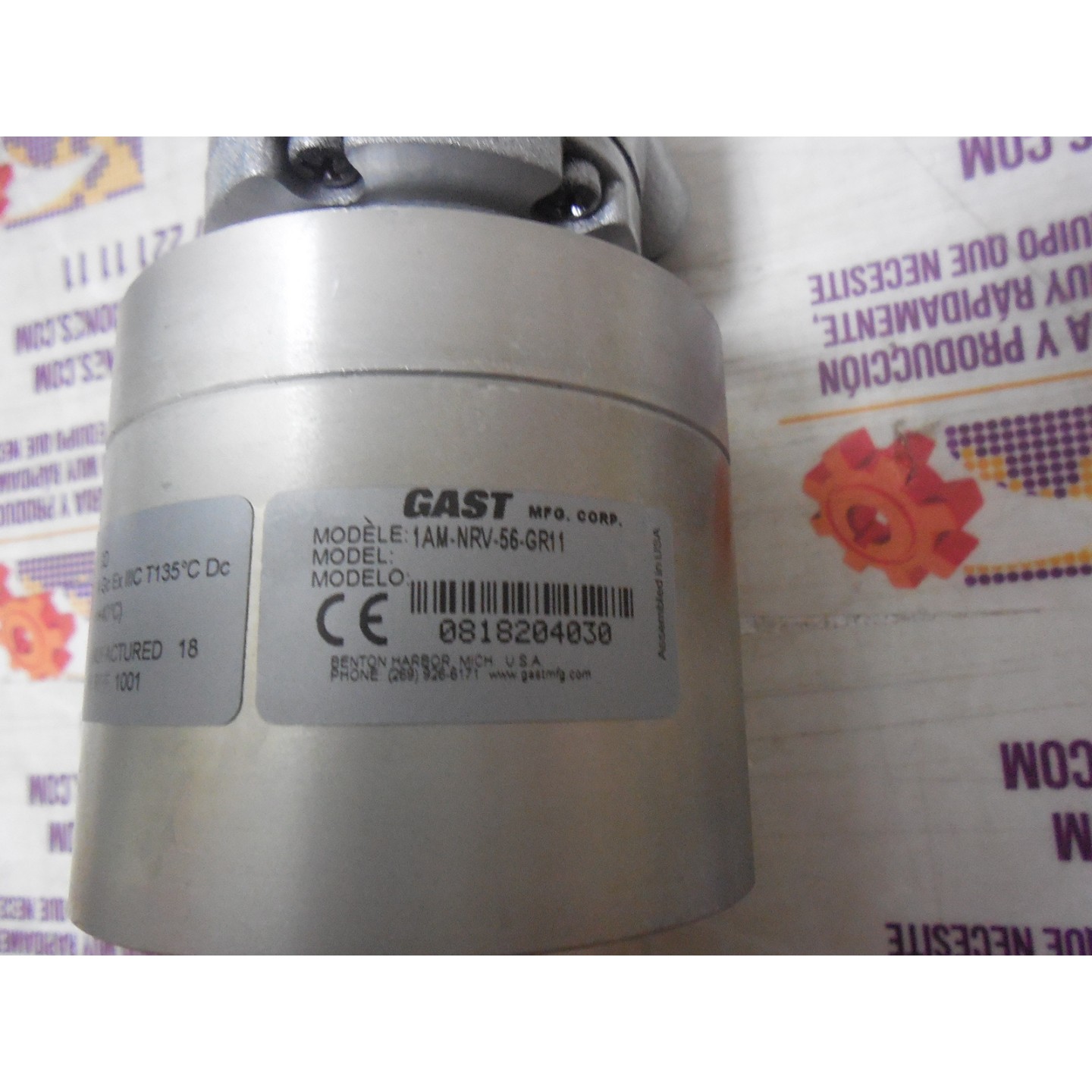 MOTOREDUCTOR NEUMATICO MARCA GAST / 42-0013841