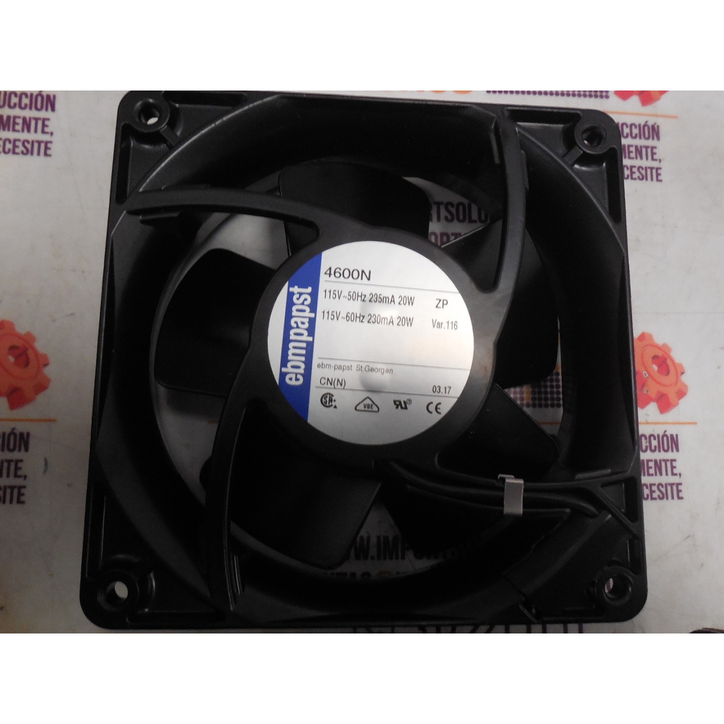 VENTILADOR PARA TABLERO RITTAL 4500N / 119*119*38M