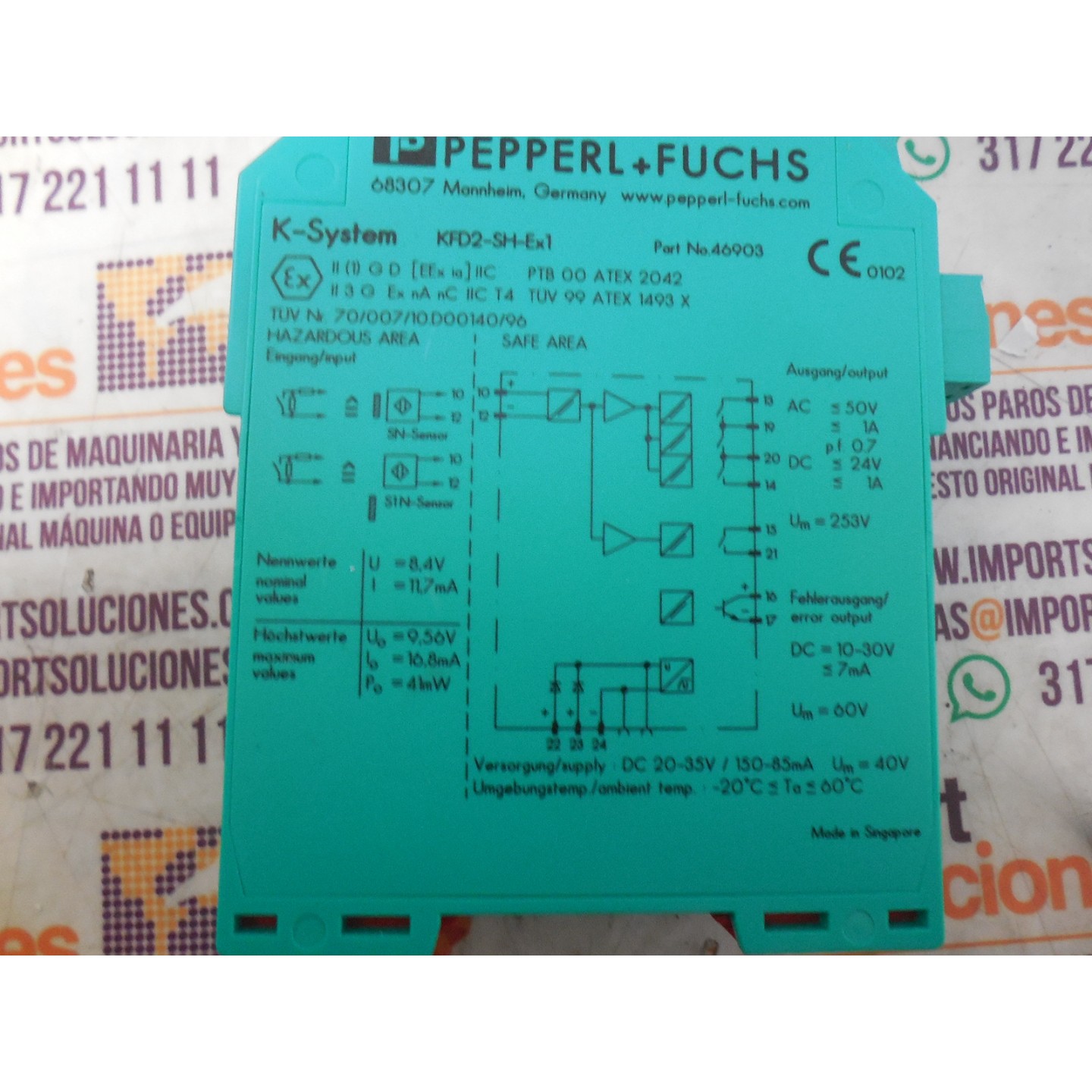 AMPLIFICADOR PEPPERL+FUCHS KFD2-SH-EX1