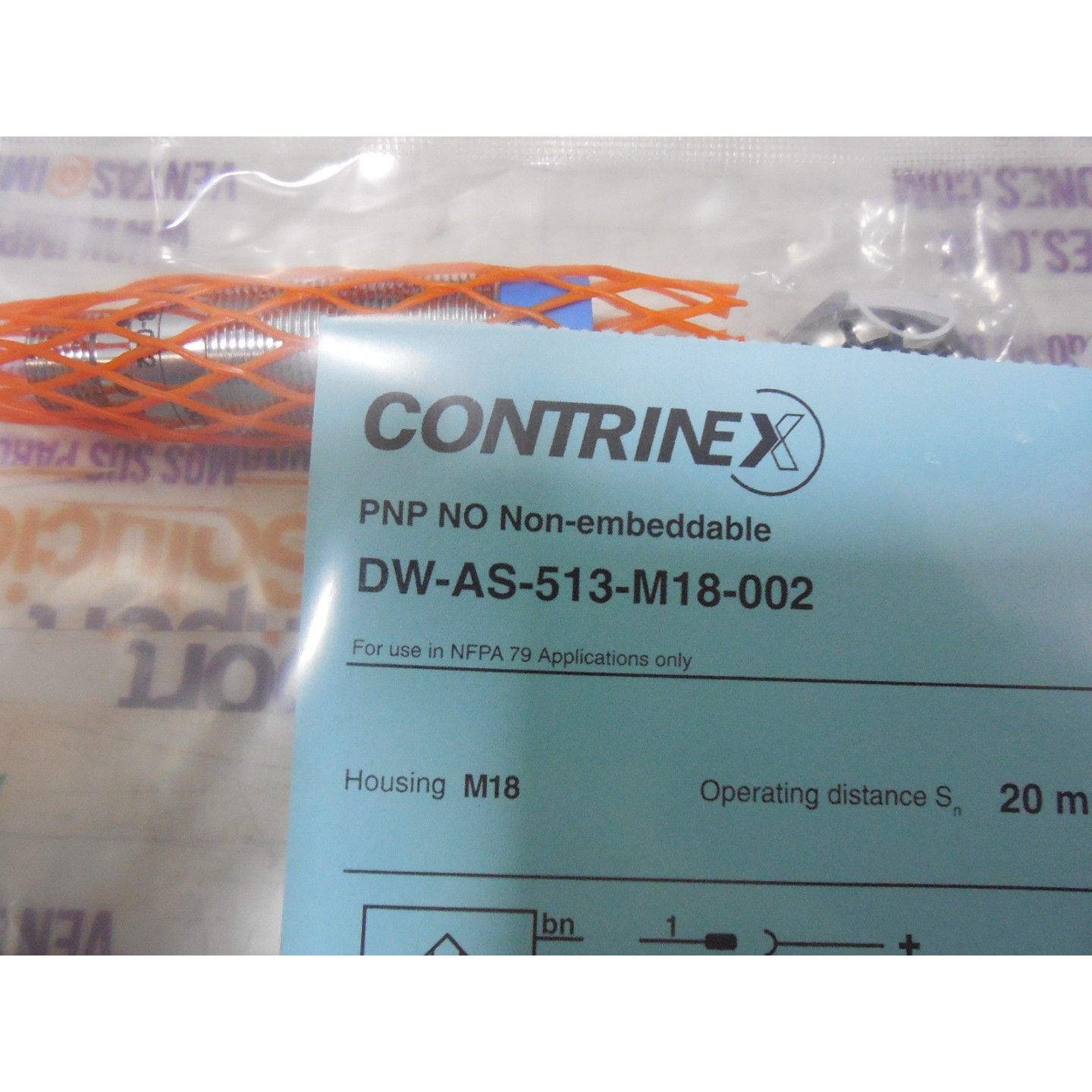 CONTRINEX IND. MATERIALES  SENSOR IN DW-AS-513M8