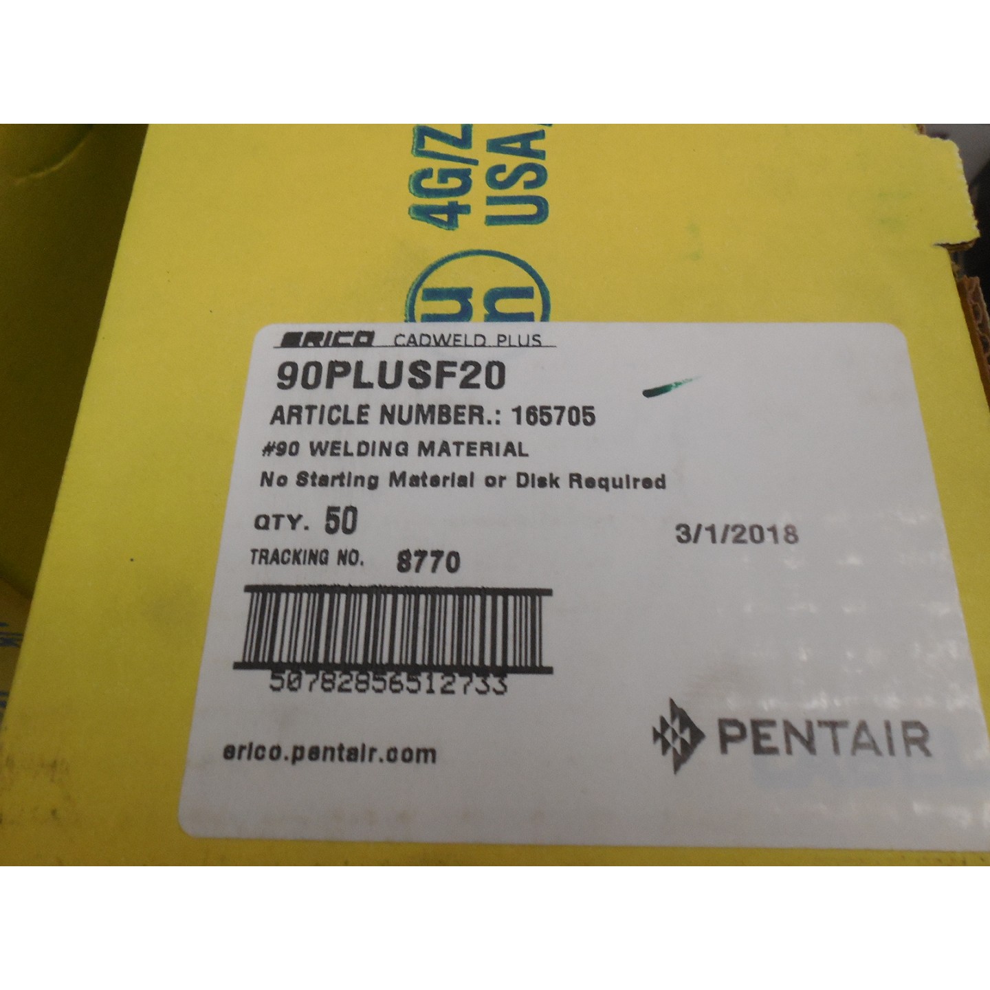 SOLDADURAS CADWELD PLUS 90