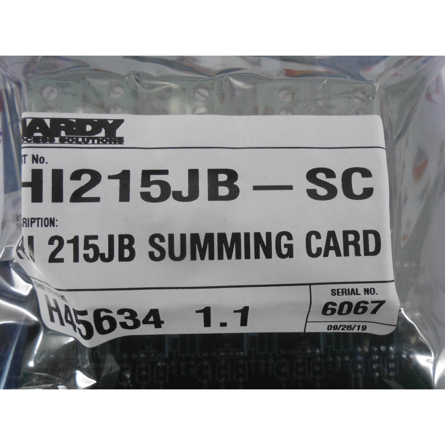CAJA DE CONEXION HI215JB HARDY