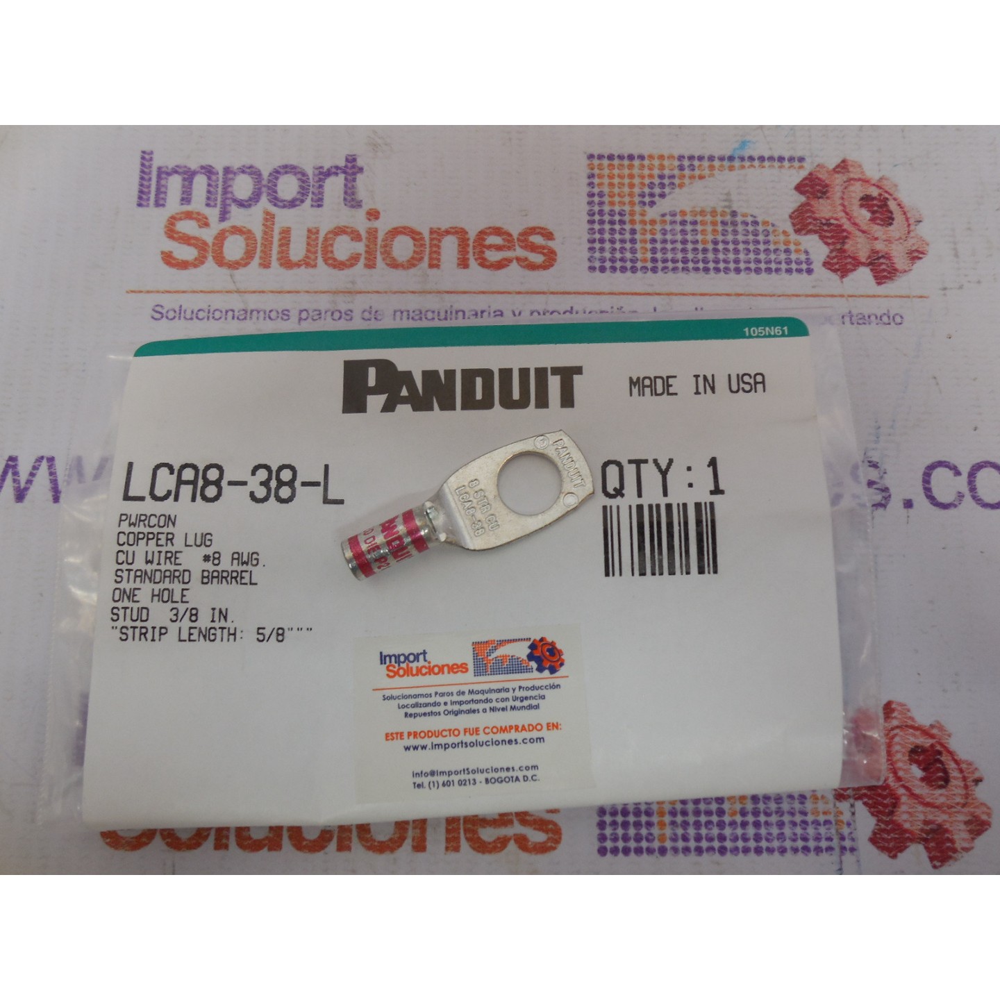 PANDUIT ONE HOLE STANDARD BARREL WITH WINDOW