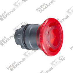 BOTON (PUSHBUTTON ILLUM. TURN / RELE 40MM RED) TEL